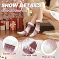 thumbnail image 4 of Womens Fuzzy Slipper Grips Socks Fluffy Winter Warm Fleece Lining Non Slip Thick Thermal Cozy Plush Socks, 4 of 6