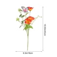 thumbnail image 3 of Diseño realista y detallado: Este arreglo floral realista presenta hojas y capullos delicados. El verde de las hojas se integra a la perfección con los tonos naturales y profundos, aportando un atract, 3 of 6