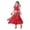 Red, variant on Leey-World Girl Toddler Outfits Girls Belly Dance Set Sparkly Kids Dancewear for Stage Performances and Recitals Sizes 2 to 16 Years(Sky Blue,5-7 Years)
