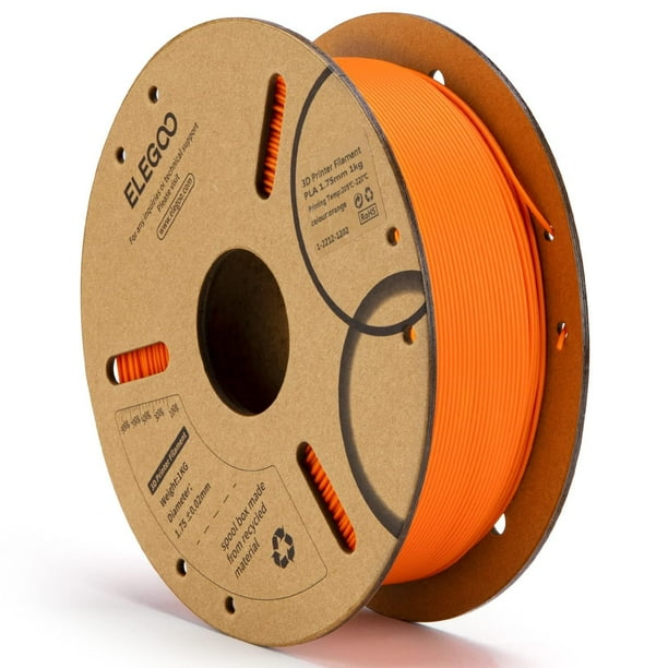 Filamento para impresora 3D ELEGOO PLA 1.75 mm naranja 1 kg