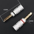 thumbnail image 3 of 4pcs Banana Plug 24K Gold Plated Copper BFA 4mm Banana Connector Male Speaker Plug Black&red, 3 of 6