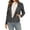 Gray, variant on Long-Sleeved Cardigan Top Jacket Coat Versatile New Trendy Women's Fall Faux Suede Biker Moto Jacket Fashion Long Sleeve Zipper Short Casual Coat With Pockets White XXL