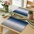 thumbnail image 3 of Blue Grey Ombre Placemats Set of 4 Gradient Gradual Color Place Mats Table Mats Kitchen Dining Home Outdoor Party Table Decoration, 3 of 9