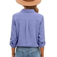 thumbnail image 5 of Neewe Womens Long Sleeve Shirts Casual Summer Fashion Ladie Tops Loose Fit Spring Lightweight Clothes Beach Vacation, 5 of 7