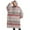 Red and White, variant on Oversized Wearable Blanket Hoodie,Red and White Christmas Striped Pattern Sherpa Blanket Hoodie with Super Pockets,Super Warm Fuzzy Pullover for Women & Men