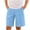 Light Blue, variant on Loopsun Boys 5-15 Years Solid Half Pants Elastic Waist Pocket Summer Casual Loose Sport Trousers