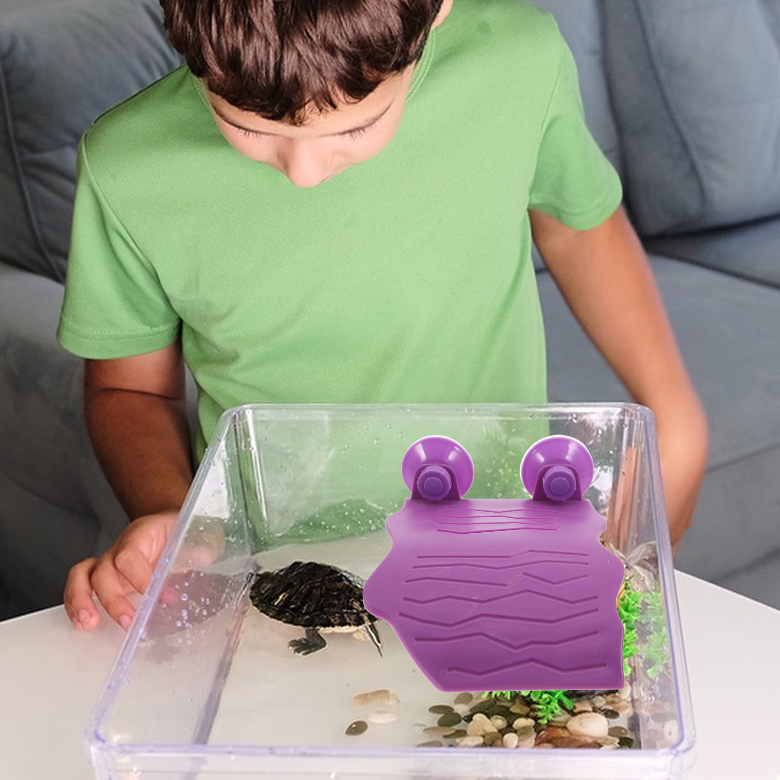 Milisten Climbing Slope and Tortoise Basking Platform Made of ABS Plastic for Pet Reptiles 1 Piece