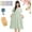 F, variant on Swarous Women's Hooded Textured Grid Bathrobe,New Soft Button Down Long Robe,Plush Hooded Robes for Women