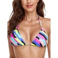 thumbnail image 4 of RELLECIGA Haut de Bikini Triangle pour Femme Maillot de Bain, 4 of 6