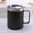 thumbnail image 3 of Vacuum Insulated Coffee Mug with Stainless Steel Handle, 3 of 3