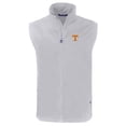 thumbnail image 2 of Men's Cutter & Buck  Gray Tennessee Volunteers Charter Eco Recycled Full-Zip Vest, 2 of 3