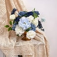 thumbnail image 4 of Dusty Blue Flowers Combo for DIY Wedding Bridal Bouquets Centerpieces Home Decorations, 4 of 9
