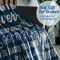 thumbnail image 3 of Doctor Gifts for Men, Best Doctor Ever, Funny Appreciation Thank You Throw Blanket for Male Doctors on Doctors Day, Christmas, Retirement, Birthdays, 50 x 65 Inches - Blue, 3 of 5