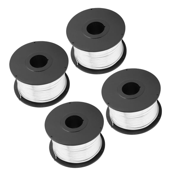 Wire  Rebar Ties, 4pcs Steel Rebar Tie Wire Binding Wire Rebar Tying Power Tool Accessories Rebar Tying Tool for Automatic Rebar Tying Machine 110m 0.8mm