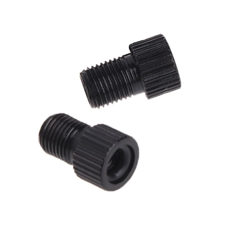 2 aluminium caps included. Details about   2 X Presta to Schrader Tyre Valve Adapters Converter