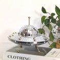 thumbnail image 4 of Disco Ball UFO Mirror Reflective Balls Kawaii Home Desk Decorations (Silver), 4 of 6