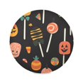 thumbnail image 2 of 15.4" Round Placemat Set of 1 Polyester Fabric Place Mats Non-Slip Dining Kitchen Table Mats for Kitchen Party Decor Cute Halloween Lollipop, 2 of 5