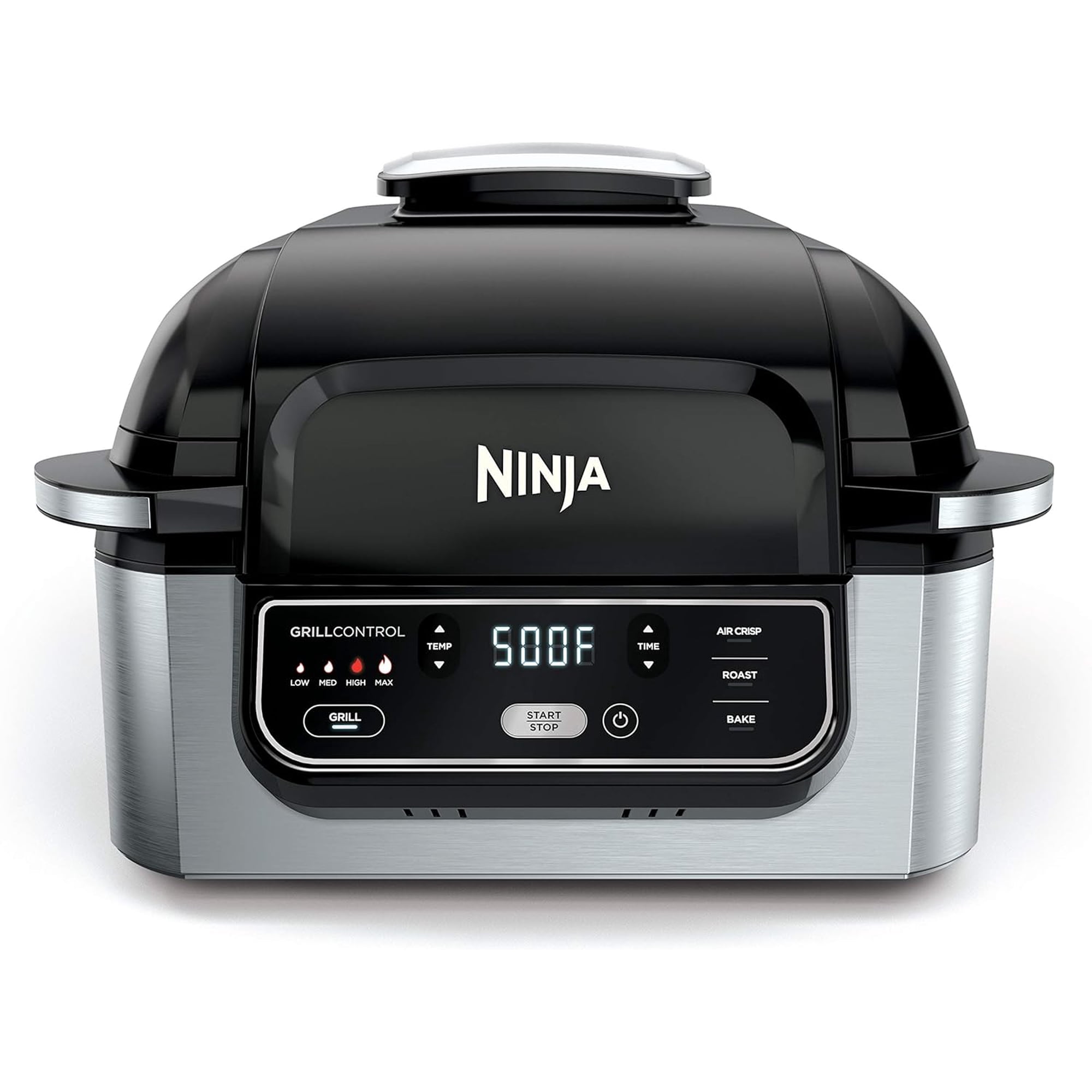 Ninja Foodi AG300 Electric Contact Grill with 4-Qt Air Fryer, Metal Housing, 1 Count, 1800 Watts