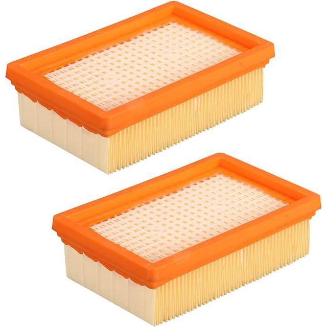 2 piezas de repuesto de filtro plano aptas para accesorios de aspiradora en seco y húmedo Karcher MV4 MV5 MV6