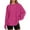 Hot Pink, variant on Women Solid Basic Long Sleeve T Shirts Oversize Casual Crew Neck Loose Fit Pullover Tops Fall Clothes