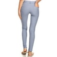 thumbnail image 3 of Women's Stretchy Slim Jeggings with 5 Pockets Cotton Blend, Slate Gray Medium, 3 of 3