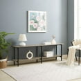 thumbnail image 2 of Manhattan Comfort Celine Side Table Console from Engineered Wood in Gray/Black, 2 of 13