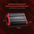thumbnail image 4 of Crunch GP-1500.4 Low Noise Preamplifier Vehicle Audio Amplifier, Metal Black Red, 5.5 lbs, 4 of 12