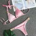 thumbnail image 4 of Cheers US Bikini Set Rhinestone Halter Swim Bra and Thong Swimsuit Swimwear Y2k Clothes, 4 of 7