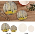 thumbnail image 4 of SKYSONIC Colorful Autumn Trees Pot Holders Trivets, 2 Pcs Heat Resistant Trivets,Fall Watercolor Cotton Thread Weave Mats for Hot Pads Pans Pot Bowl Teapot for Kitchen Decor, 4 of 7