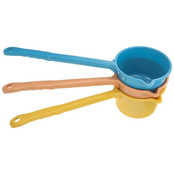 FOLOYORI Bathtub Ladle Dipper Kitchen Ladle Pink 3Pcs 18.1x6.7x3.9in