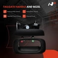 thumbnail image 4 of A-Premium Tailgate Plastic Handle Latch Hardware Rebuild Kit Compatible with 1999-2007 Chevy Chevrolet Silverado & GMC Sierra, Rear Tail Gate Parts Lock Handle Bezel Cable Hinge Bolt (Pack of 29), 4 of 6