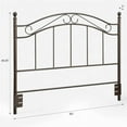 thumbnail image 5 of Dorel Living Winnie Full Queen Metal Spindle Headboard in Bronze, 5 of 6