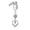 Heart, variant on Butterfly Fake Belly Button Bar Barbell Body Non Piercing Clip Navel Ring Gift-Heart-2