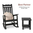 thumbnail image 5 of Stoog Patio Rocking Chair, Outdoor Oversized Porch Rocker with 400 lbs Weight Capacity, HIPS, Black, 5 of 11