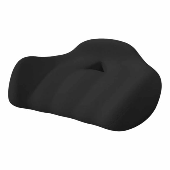 QVNFKO Office Chair Coccyx Pain Relief Cushion Pillow for Back Support Non-slip Seat Pad for Office Desk Car Seat Wheelchair Sciatica Black