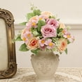 thumbnail image 6 of Emdiqzs Artificial Rose Bouquets Multi-color Silk Floral Arrangements for Home Decor Wedding Display, 6 of 6