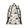 thumbnail image 3 of Daiia Dinosaur Vintage Canvas Backpack for Men and Women ,Hiking Backpack,Travel Laptop Bag for School,Large Capacity Backpack, 3 of 8