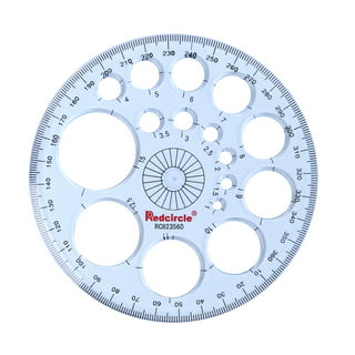 Hestya Circle Template 3 Pieces Plastic Circle and Oval Templates Measuring Templates Rulers Digital Drawing for Office and School Building Formwork