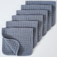thumbnail image 2 of GXWEA Muslin Washcloths Baby Cotton Washcloths Muslin Burp Cloths 100% Cotton Muslin Cloths Large 20''X10'' Extra Soft And Absorbent 6 Pack Baby Burping Cloth For Boys And Girls Navy, 2 of 7