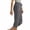 Dark Gray, variant on iHPH7 Capri Pants for Women Spring Summer Cotton Linen Straight Wide Leg Loose Drawstring Elastic Waist Cropped Trouser Black L