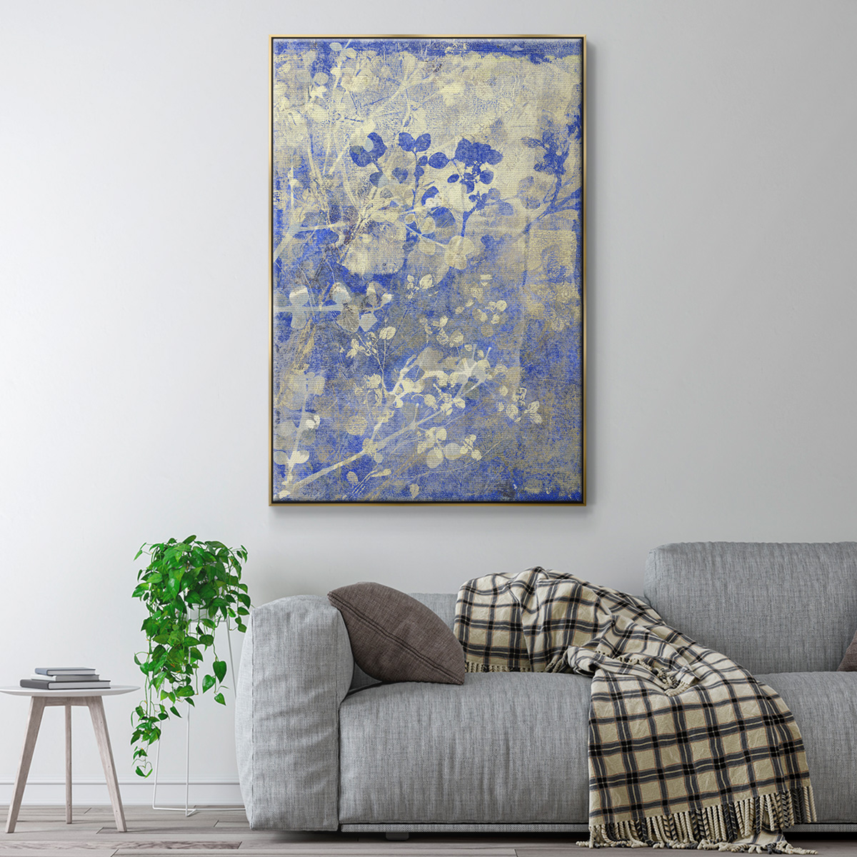 Boundless I Framed Premium Gallery Wrapped Canvas - Ready to Hang - 25 x 37 - Gold Floating Frame