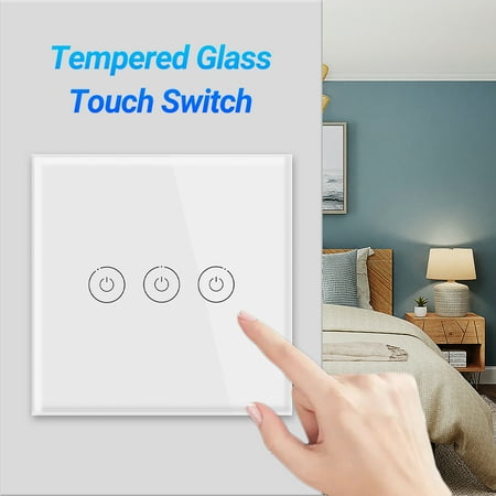 

Hadanceo Smart Switch Voice Control High Sensitivity Touch Sensor LED Light Smart Touch Timing Light Switch for School