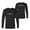Black, variant on 2hollis Merch Life Script Long sleeve Men/Women Fashion Casual Top