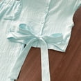thumbnail image 5 of Shachafan Girls Summer Outfits Tie Back Crop Top Wide Leg Pants Two Piece Casual Tracksuit Kids Beach Baby Girl, 5 of 5