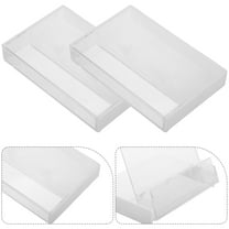 OUNONA 10pcs Clear Plastic Audio Cassette Storage Cases, Holders, Music Cassette Box Organizer for Safe Storage