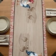 thumbnail image 5 of Table Runners 72 Inches Long Dress Scarves, Farmhouse Roosters Farmhouse Kitchen/Dining Table Runner, Coffee Tablerunners, Vintage Farm Chicken Pink Leaves 13x72 Inch, 5 of 9