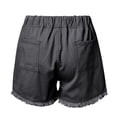 thumbnail image 4 of EDFBUYKRS Female Women Pants Casual Cargo Pants Women Plus Size 4X Womens Casual Shorts Summer Drawstring Elastic Waist Comfy Short with Pockets Xxl, 4 of 6