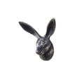 thumbnail image 2 of Handcrafted Model Ships K-9037A-Silver Rustic Silver Cast Iron Decorative Rabbit Hook, 5 in., 2 of 2