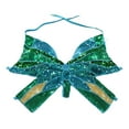 thumbnail image 3 of Top corto de mariposa con lentejuelas para mujer, trajes tribales , ropa de baile, con , Tops Zulema  Top corto de lentejuelas, 3 of 8