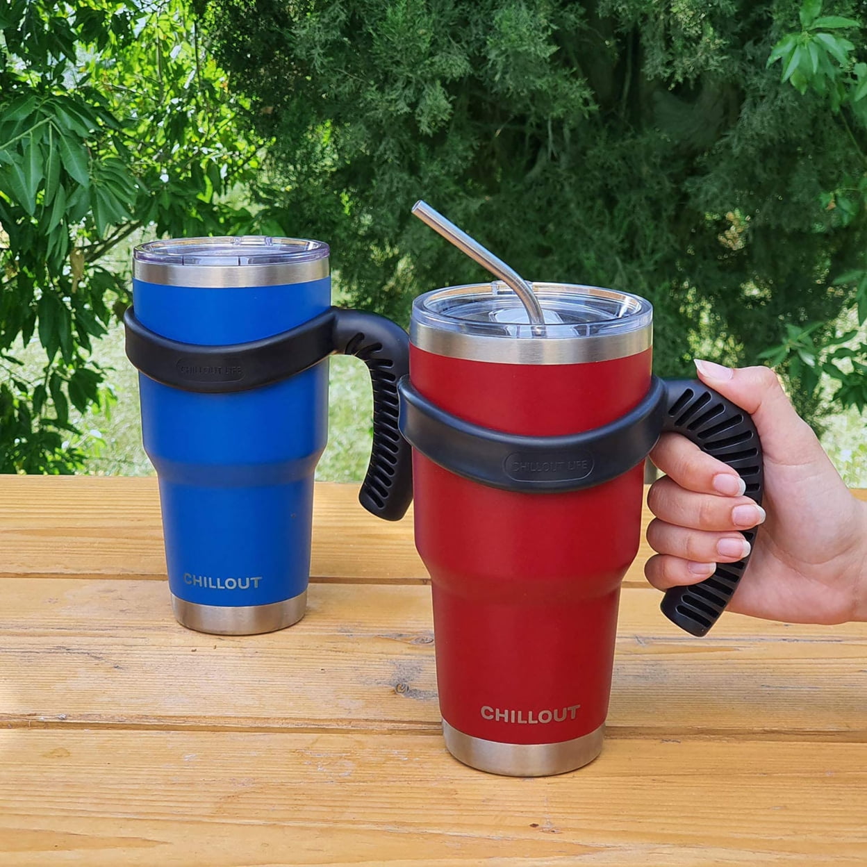 CHILLOUT LIFE 30 oz Stainless Steel Tumbler with Lid - Double Wall Vacuum  Insulated Large Travel Cof…See more CHILLOUT LIFE 30 oz Stainless Steel
